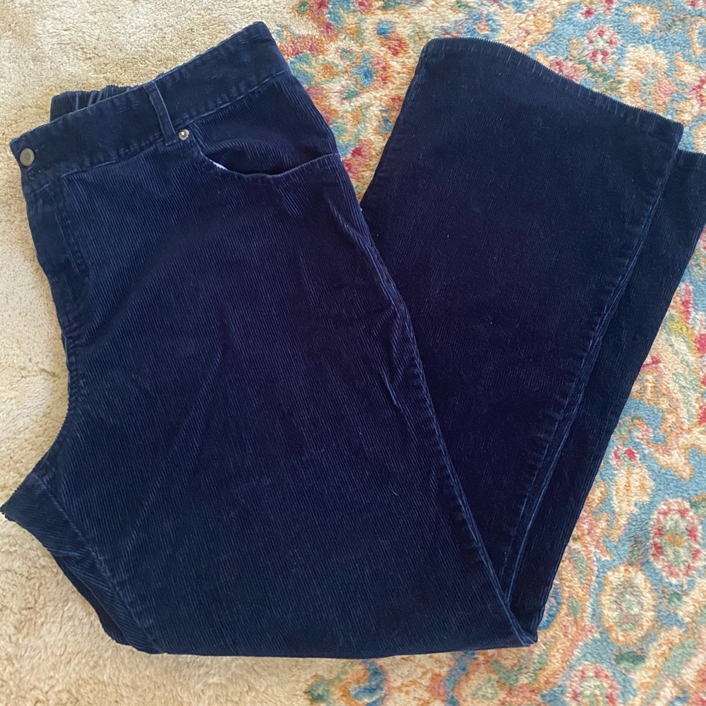 Blue maternity pants